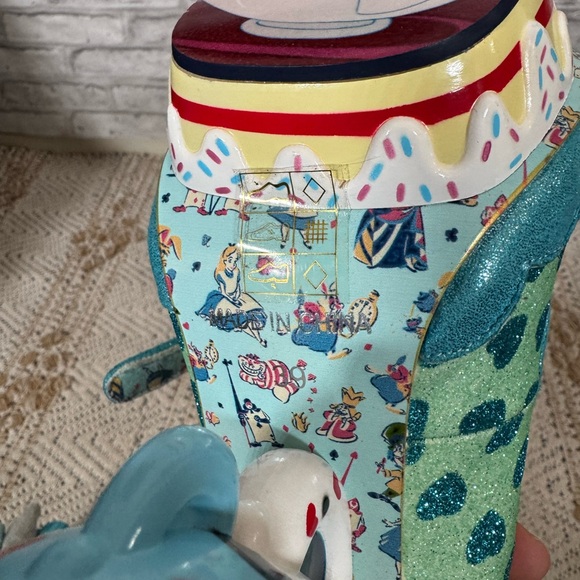 Irregular Choice Alice in Wonderland My Cup of Tea Blue Heels 39 - Picture 11 of 12